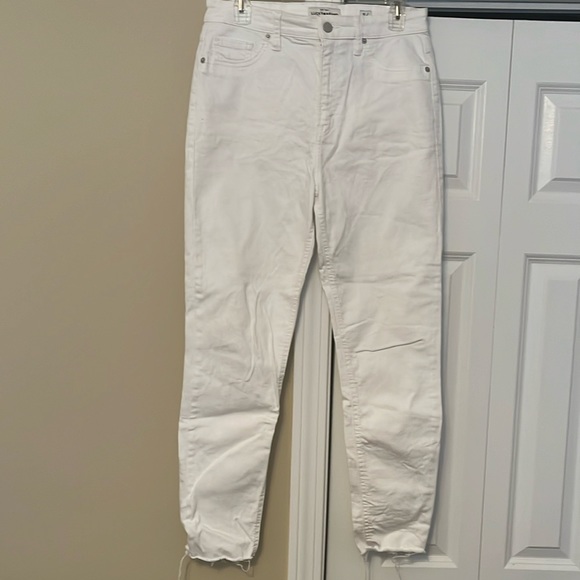 Lucky Brand White Brigette High Rise Skinny Jeans- Size 10/30 - Picture 1 of 14
